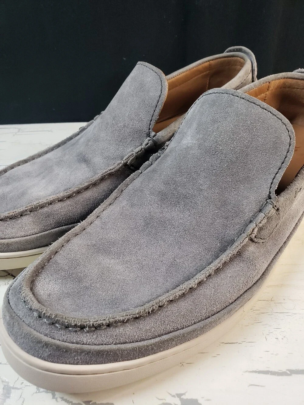 Frye Deck Venetian Slip-On Casual  Loafer in Gray - Men's size 13